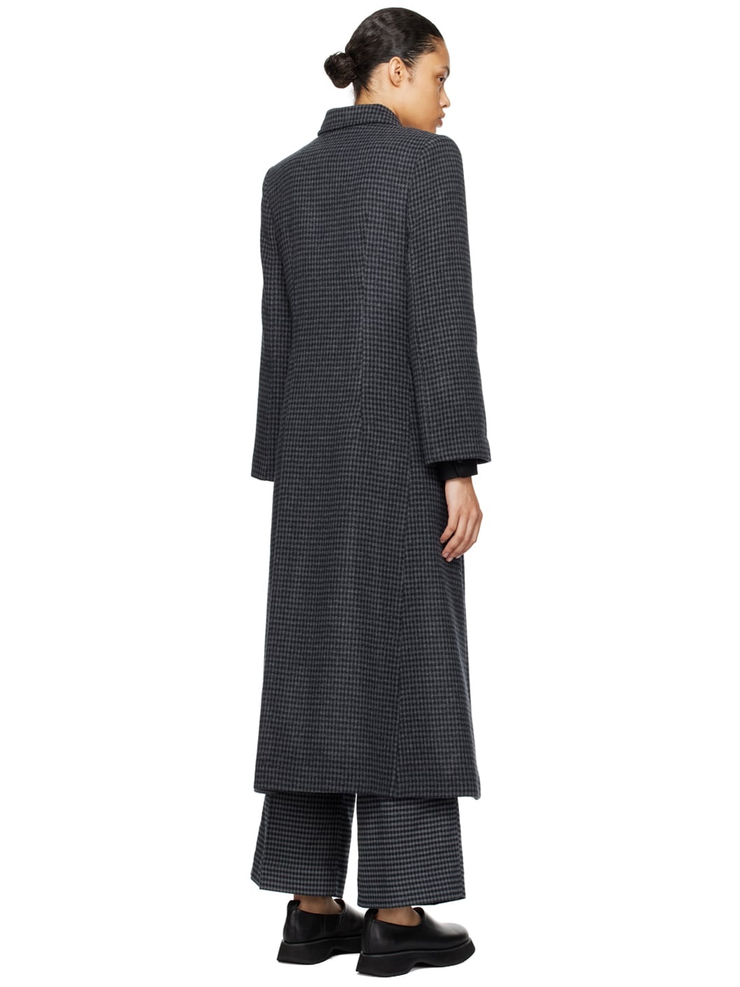 Black & Gray Gardeniia Coat - 3