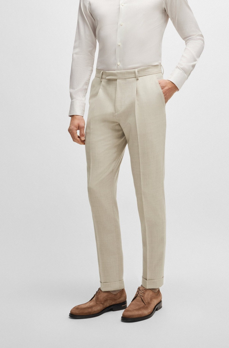 SLIM-FIT SUIT IN MICRO-PATTERNED WOOL 7