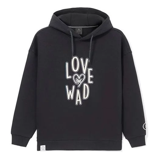 Li-Ning Wade Series Loose Pullover Hoodie 'Black White' AWDRG55-2 - 1