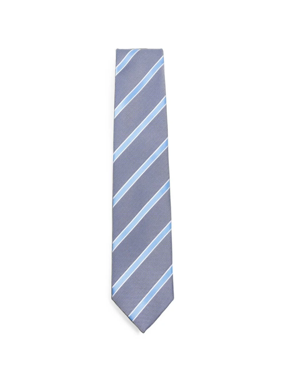 striped textured-finish tie - 1