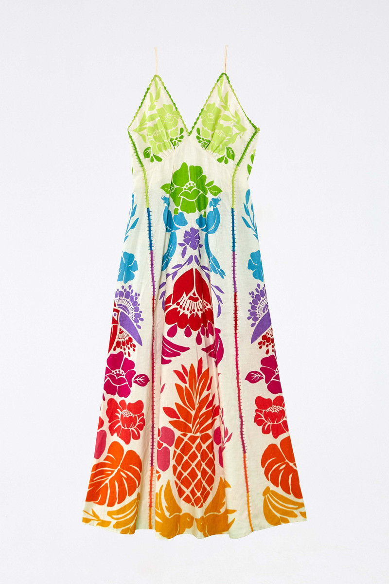 Tropical Graphic Maxi Dress 7