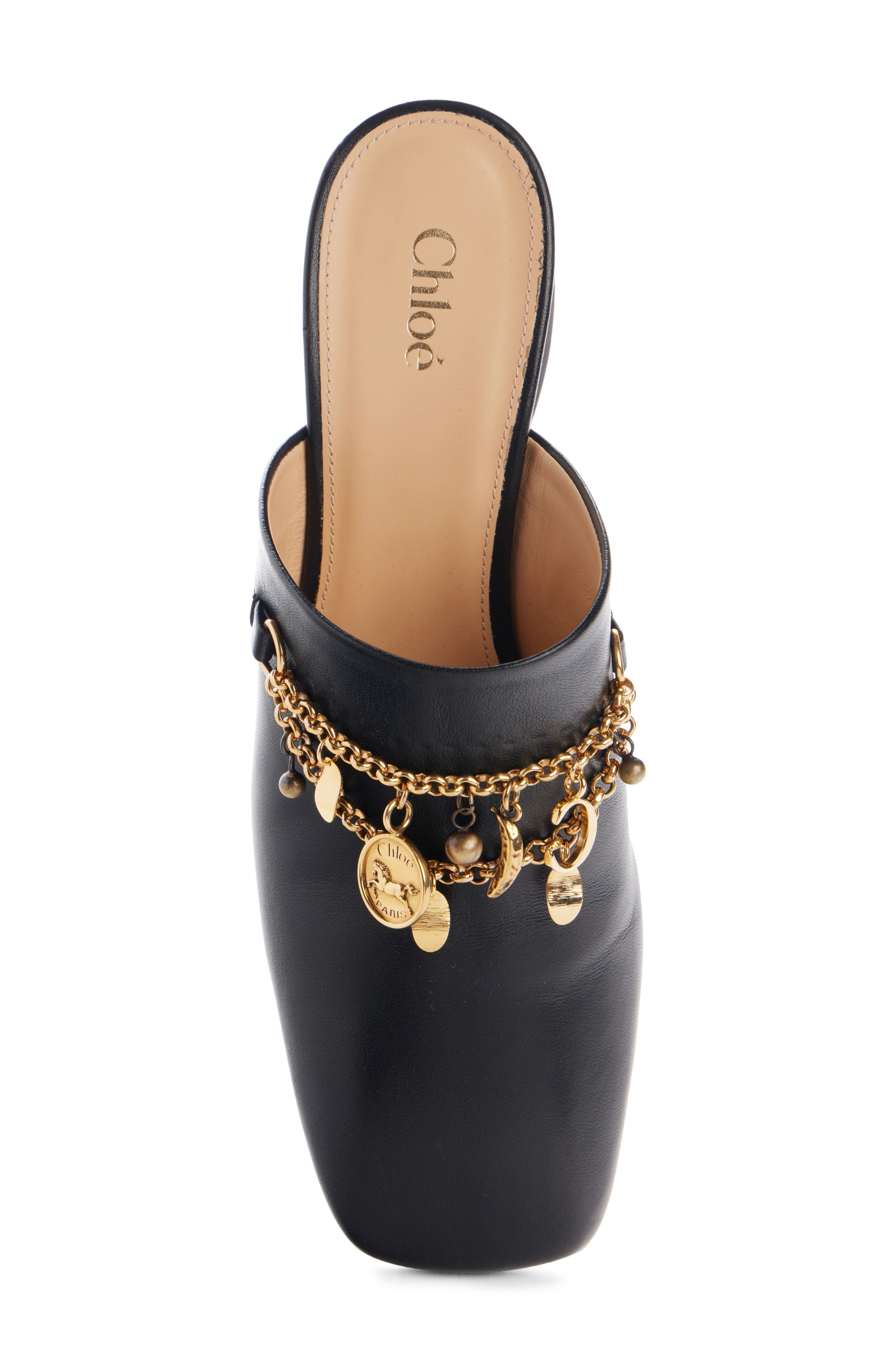 Chloé Charms Mule in Black at Nordstrom - 4