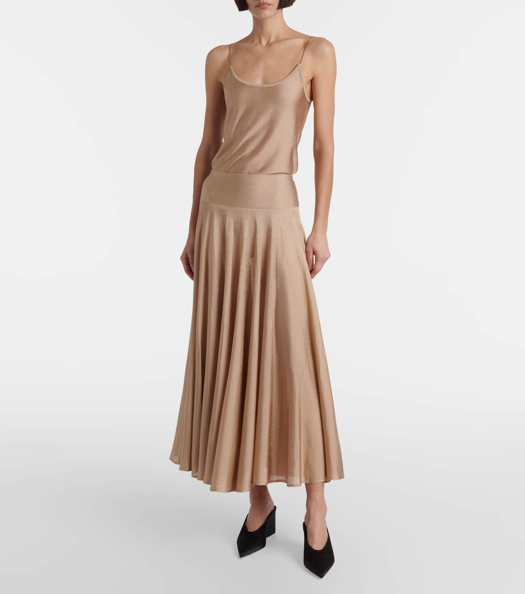 Pleated maxi skirt - 2