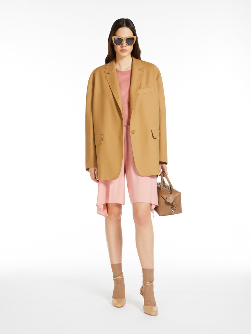 Max Mara MONICA Oversize blazer in cotton canvas outlook