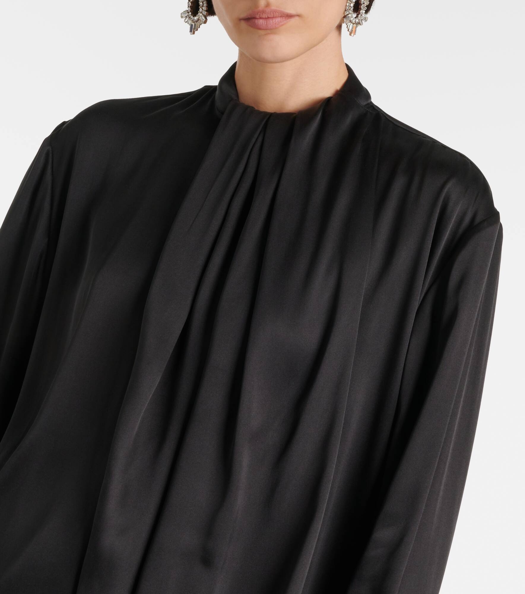 Silk satin blouse - 4