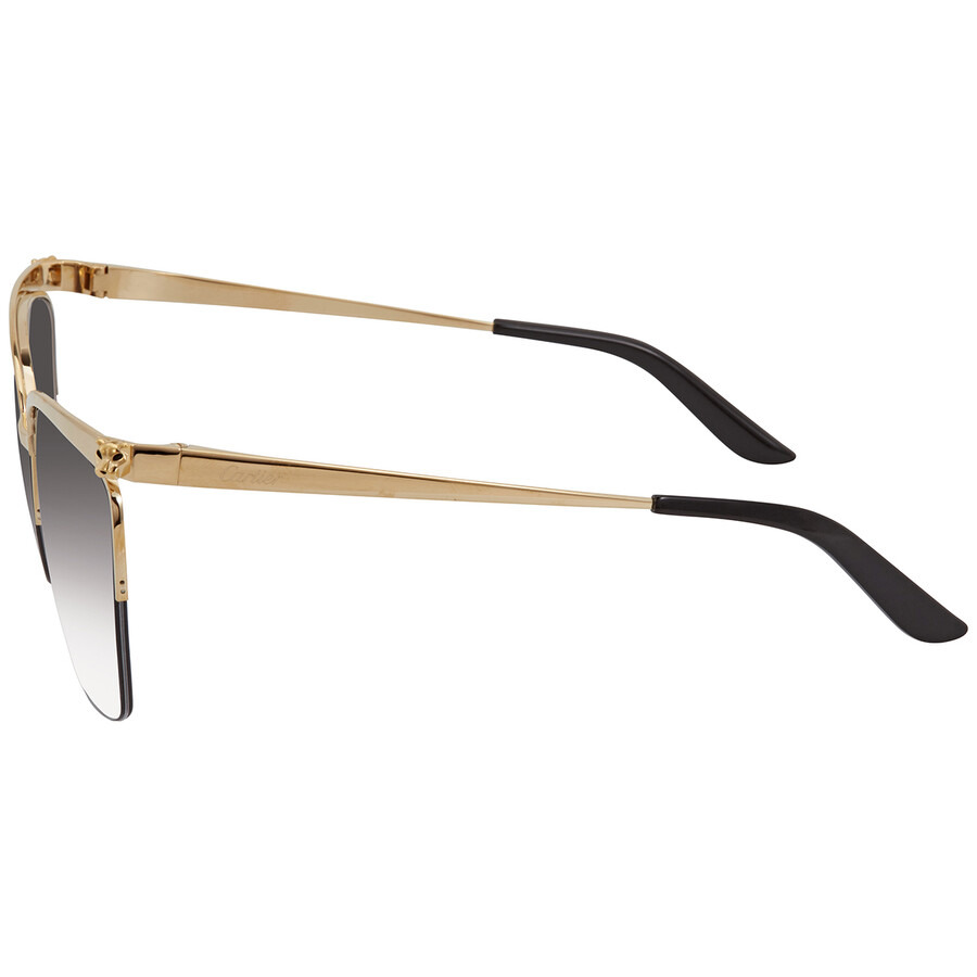 Cartier Panthere de Cartier Grey Gradient Rectangular Ladies Sunglasses CT0124S 001 59 - 3