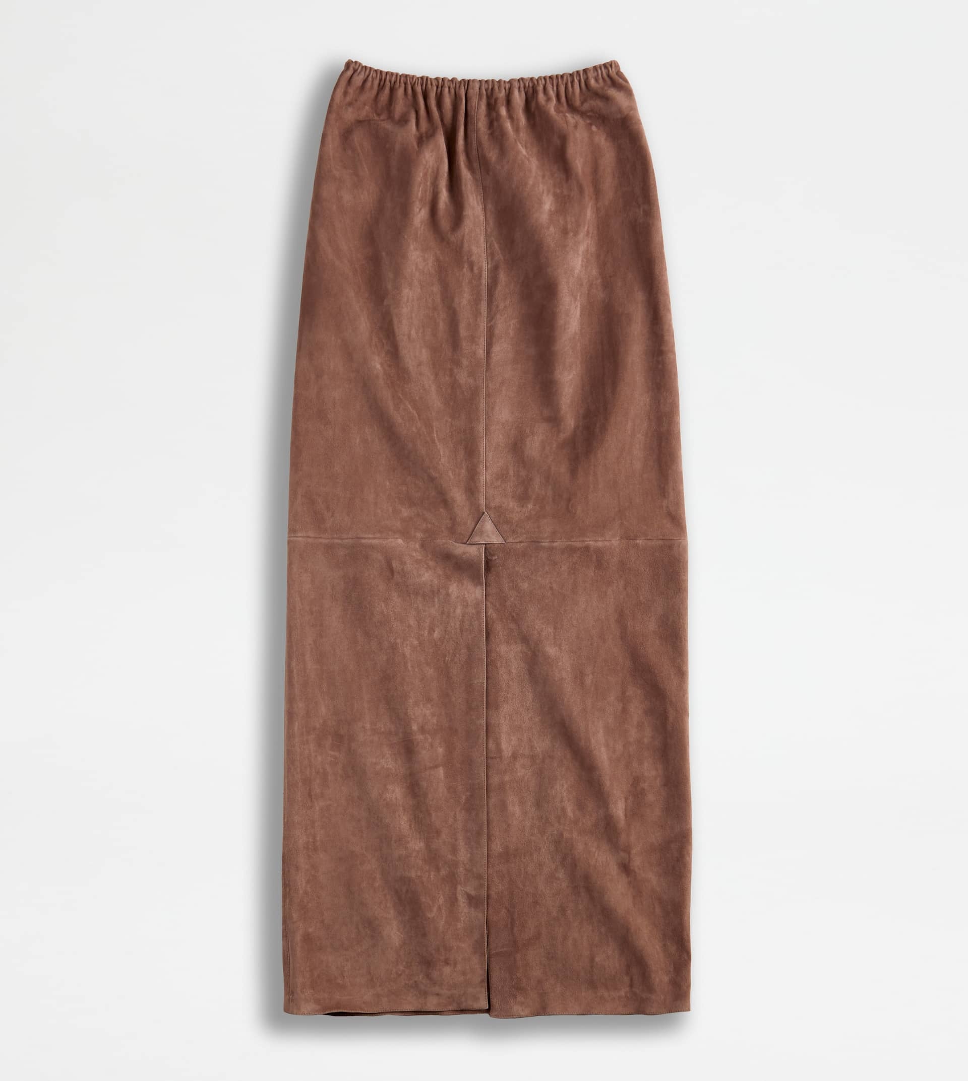 LONG SKIRT IN SUEDE - BROWN - 7