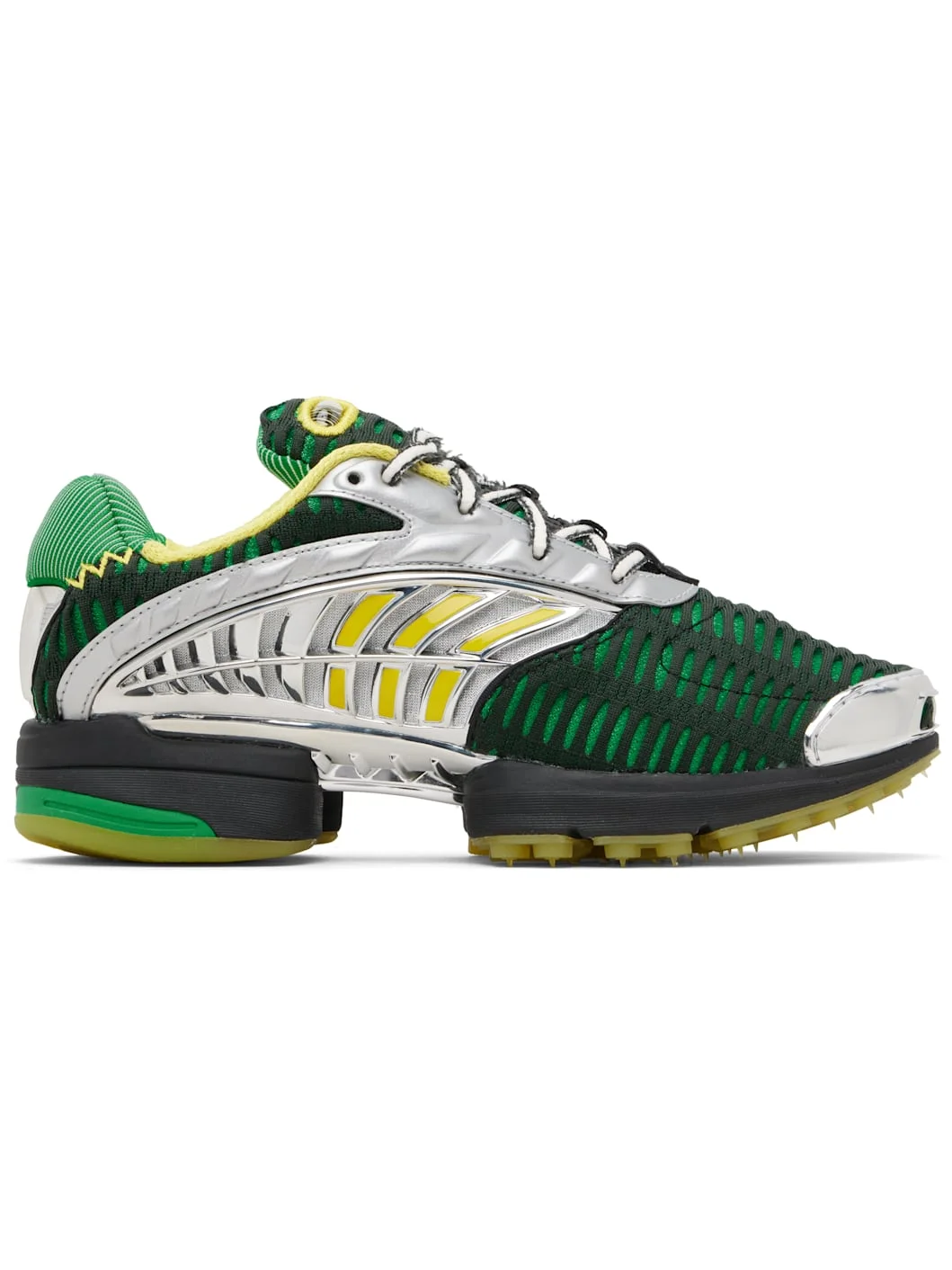 Green & Silver Brain Dead Edition Climacool 2 Sneakers - 1