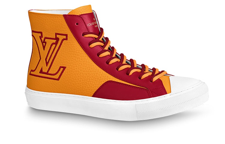 LOUIS VUITTON Tattoo Ankle Sneakers 'Orange Red' 1A8XX5 - 2