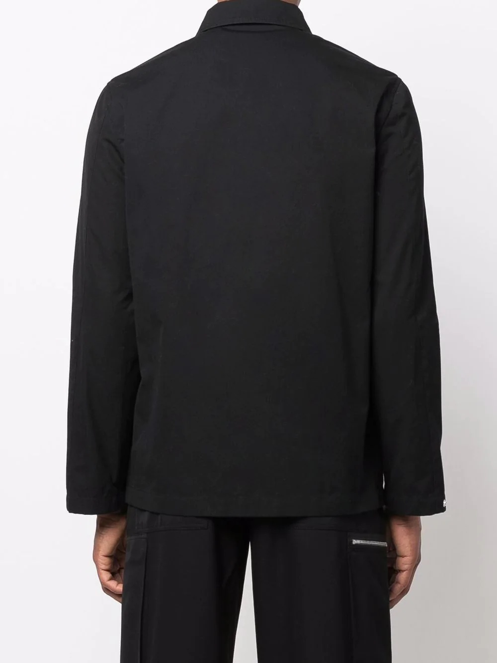 concealed-front shirt jacket - 4