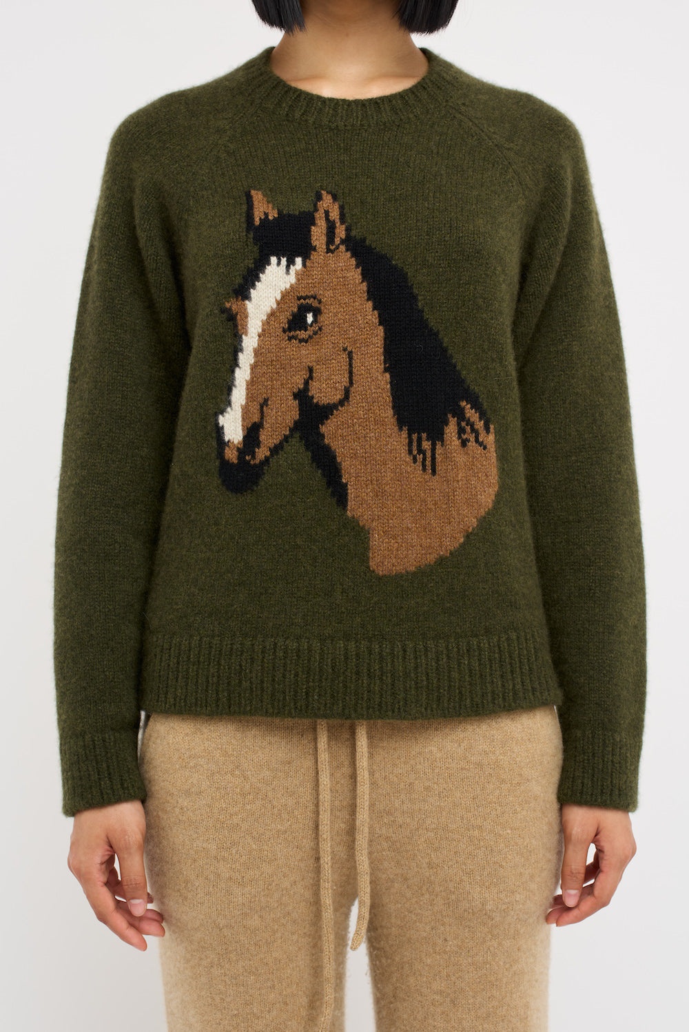 HORSEY RAGLAN CREW - 4
