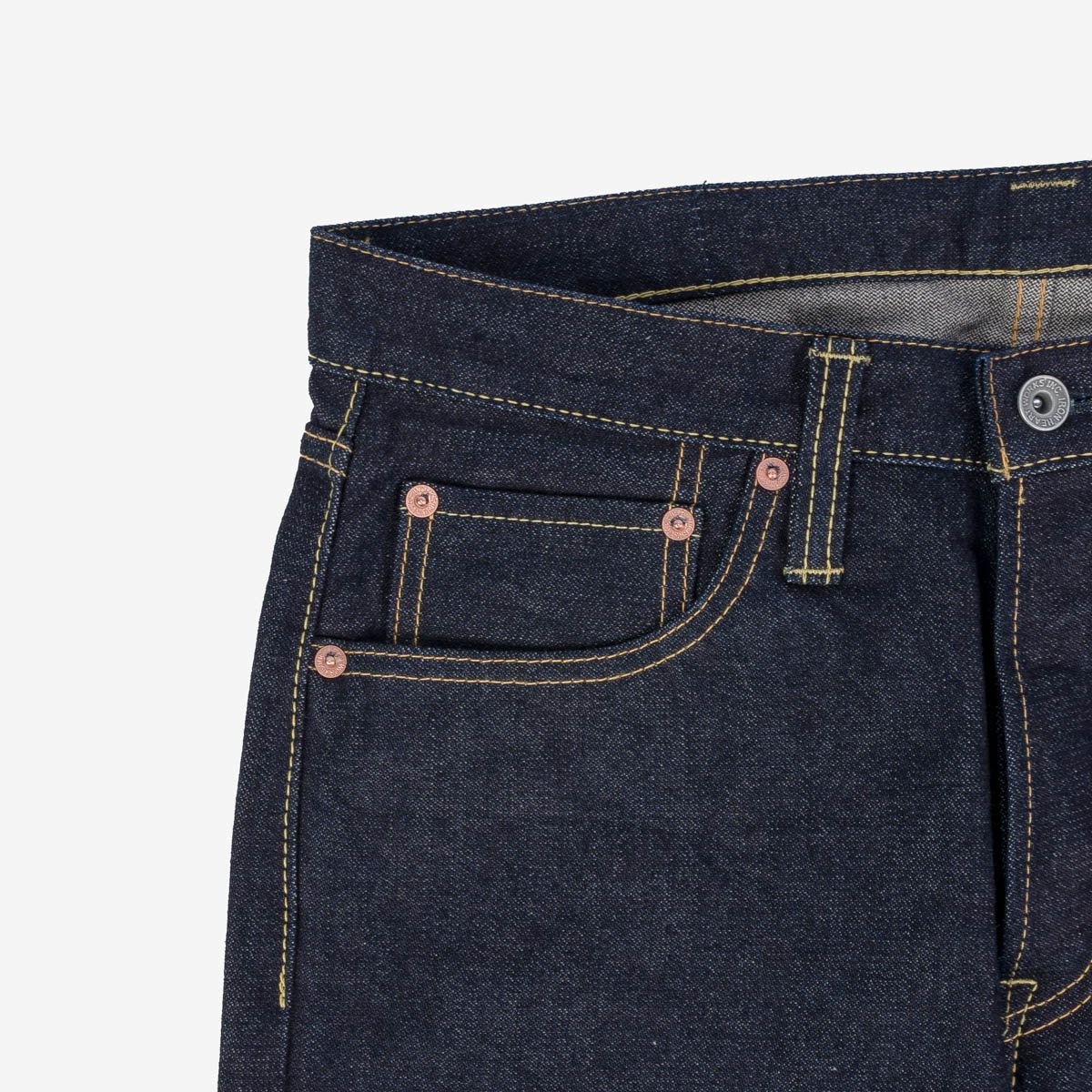 IH-555SBR-14 14oz Broken Twill Selvedge Denim Super Slim Cut Jeans - Indigo - 9