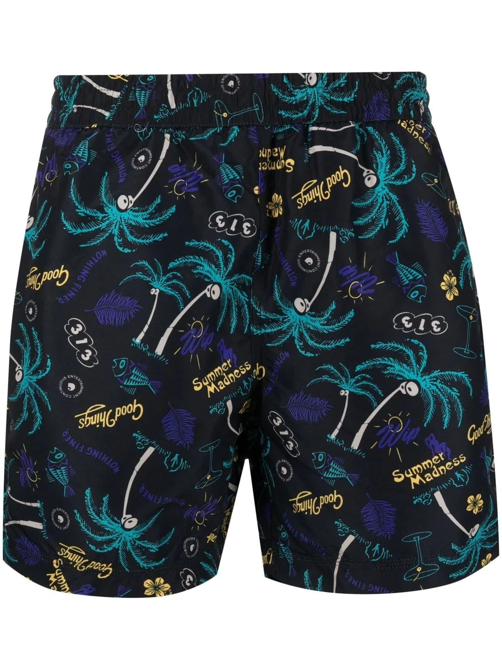 palm-tree print swim-shorts - 1