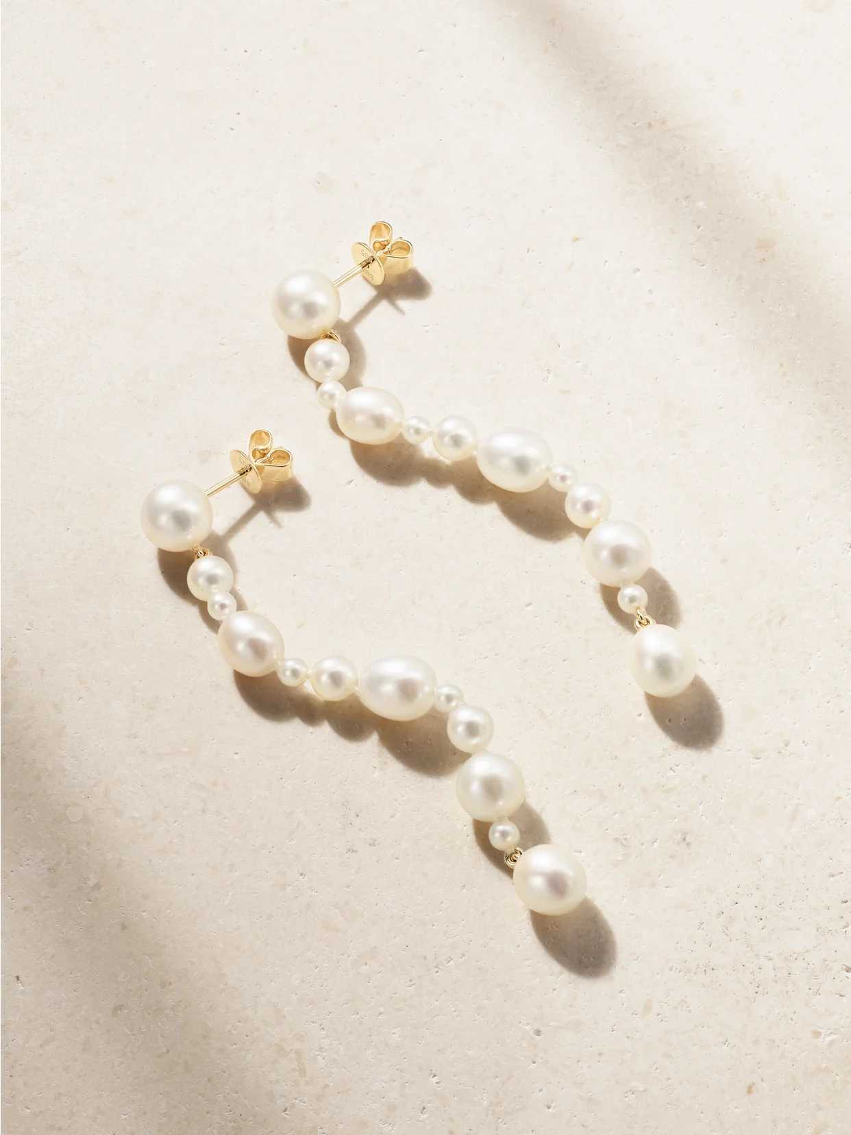 Amis De La Perle 14-karat Recycled Gold Pearl Earrings - 1