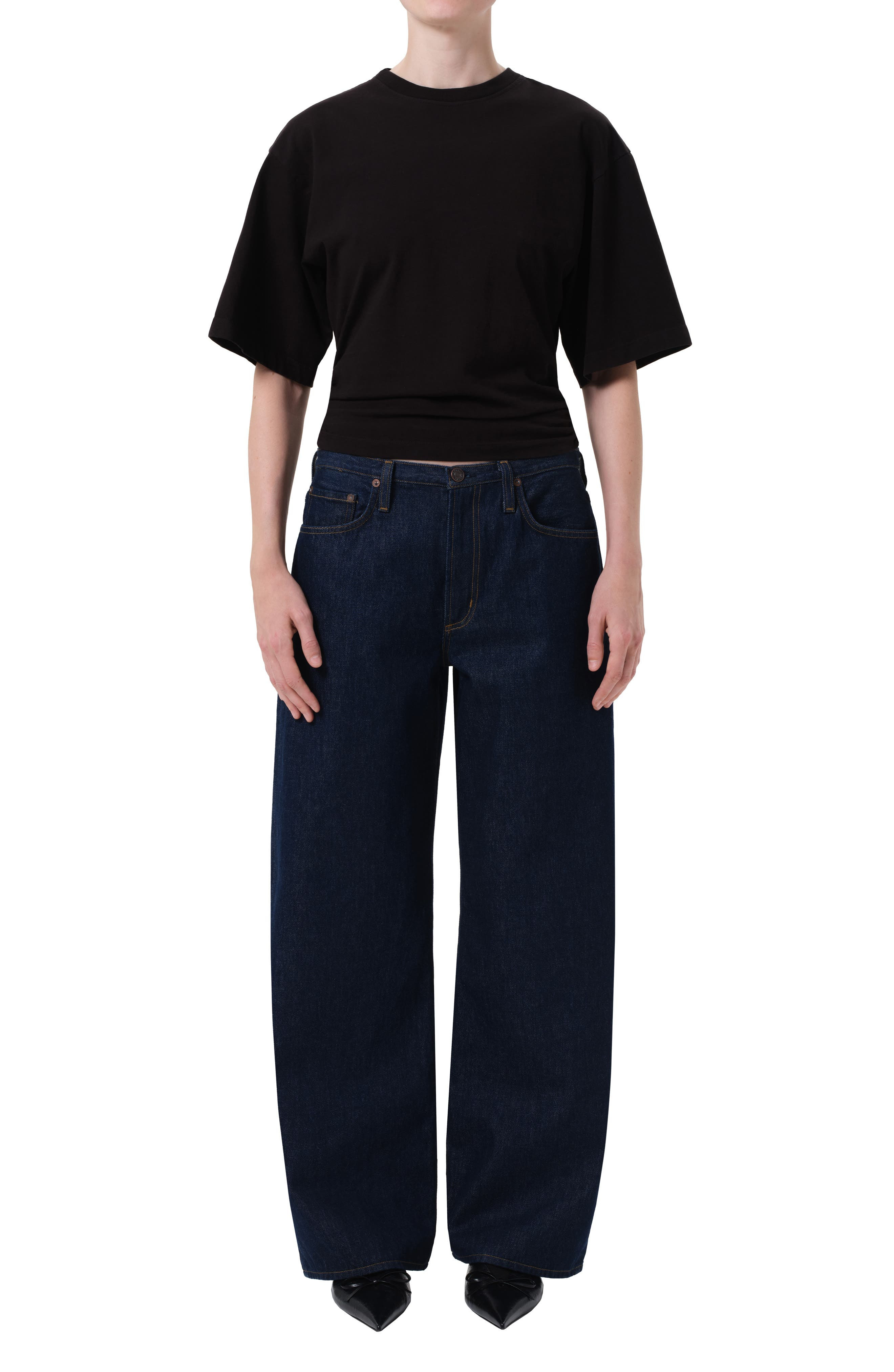 AGOLDE Kiera Low Rise Wide Leg Jeans in Rinse Rinse at Nordstrom - 5