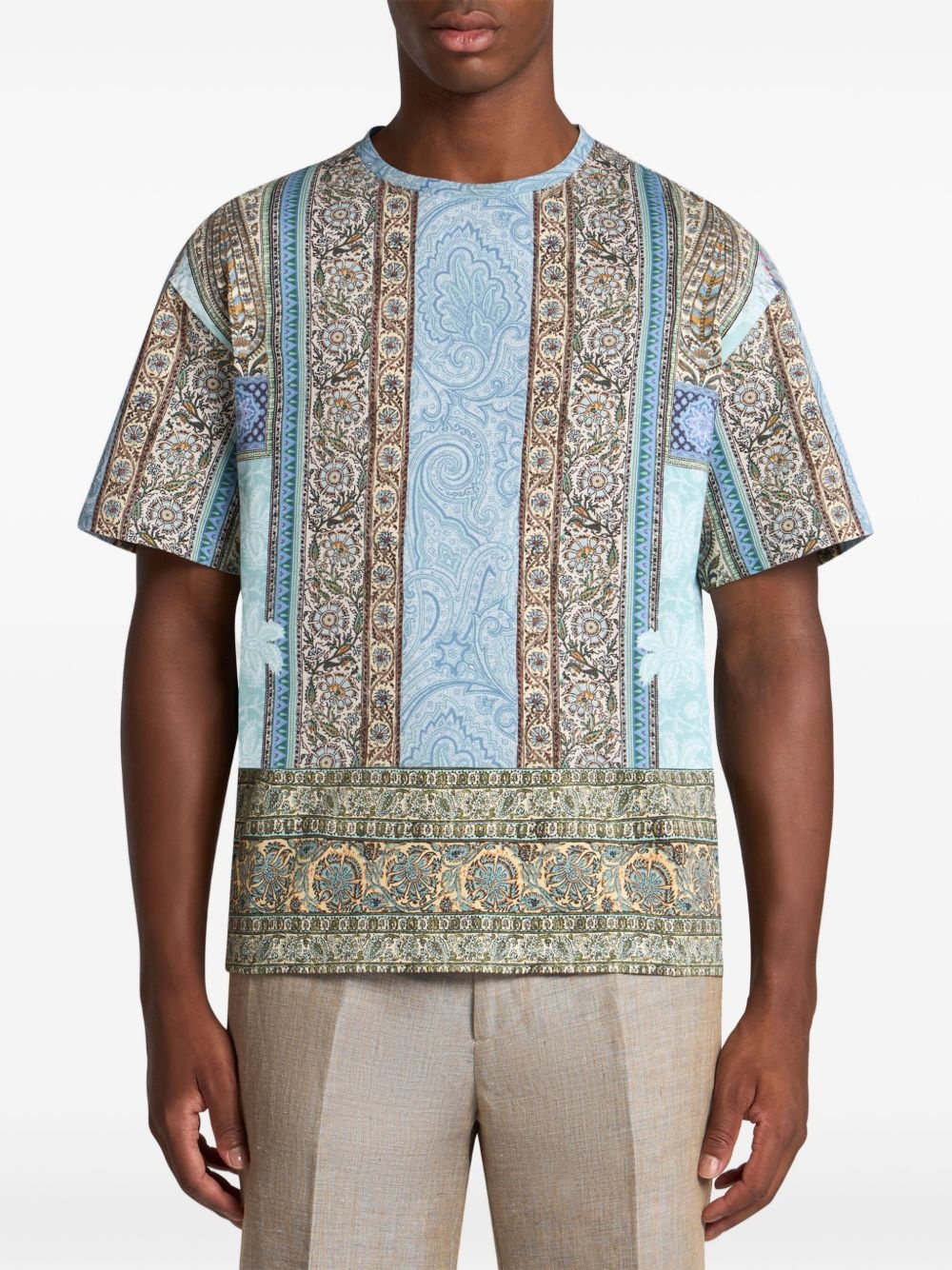 abstract print T-shirt - 2