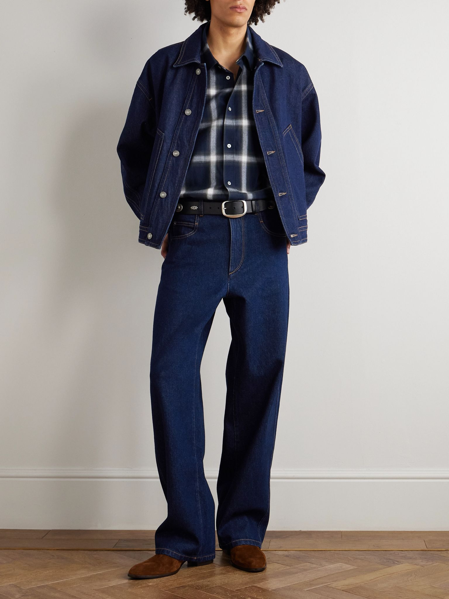 Jameson Wide-Leg Jeans Navy - 2