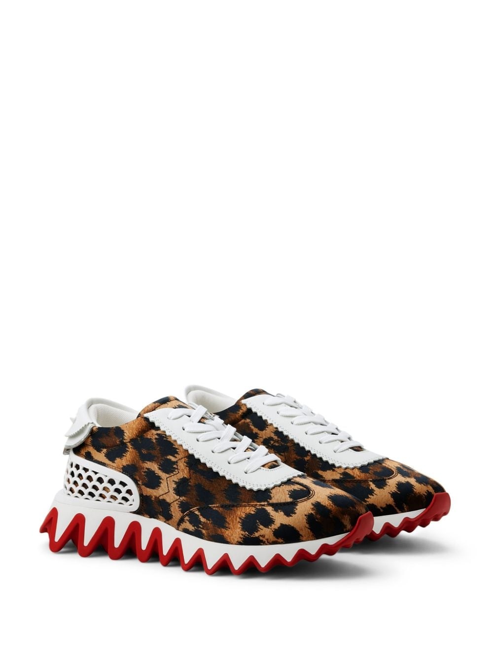 Loubishark leopard-print sneakers - 2