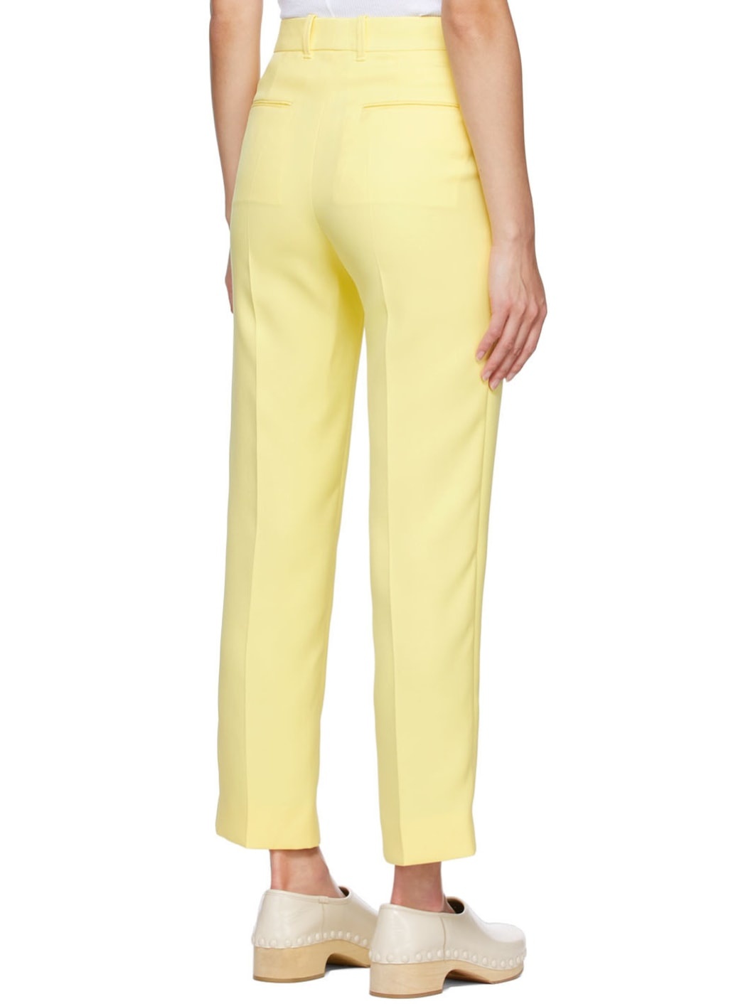 Yellow Silk Trousers - 3