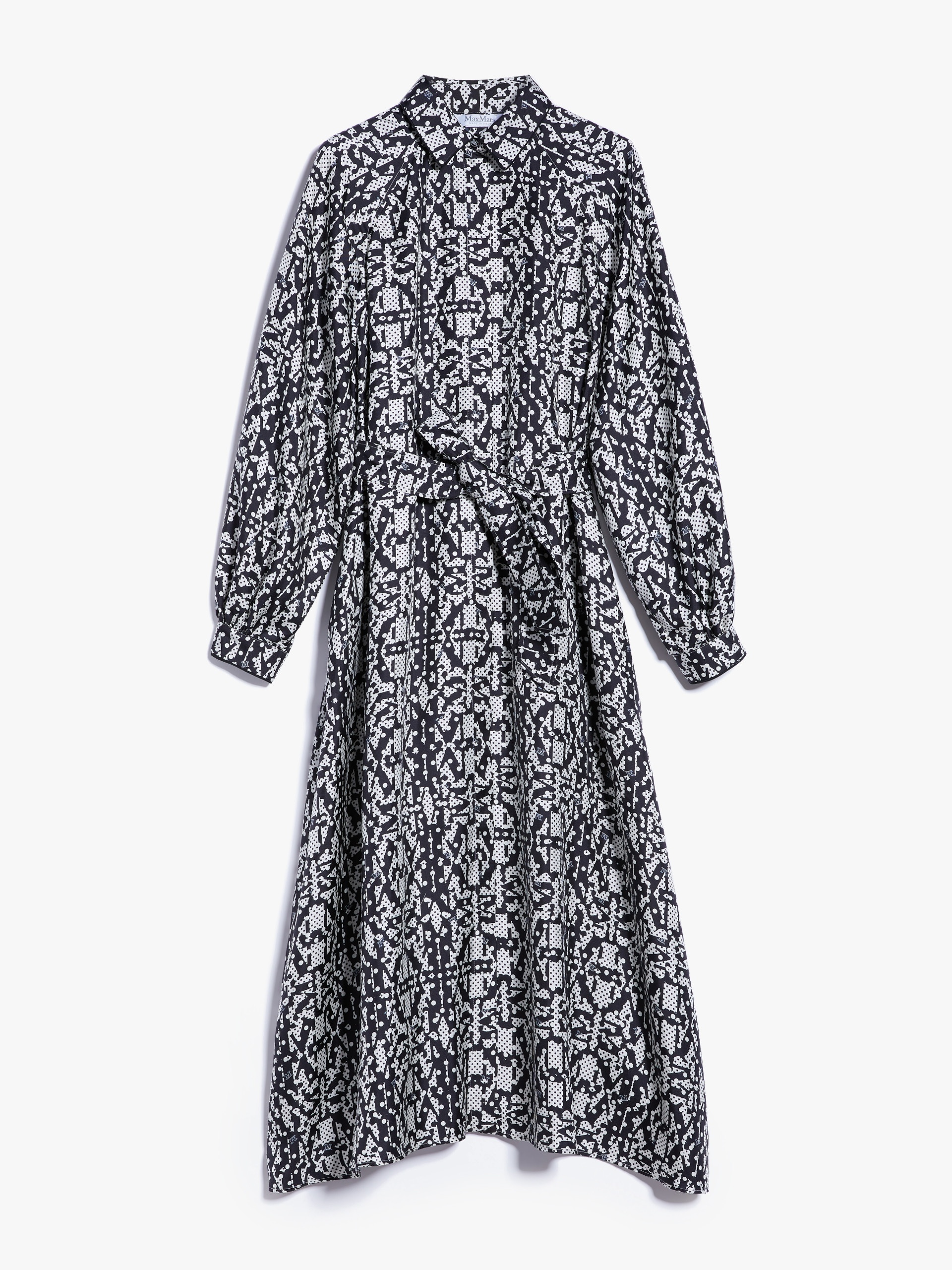 ALPE Printed silk shirt dress - 1