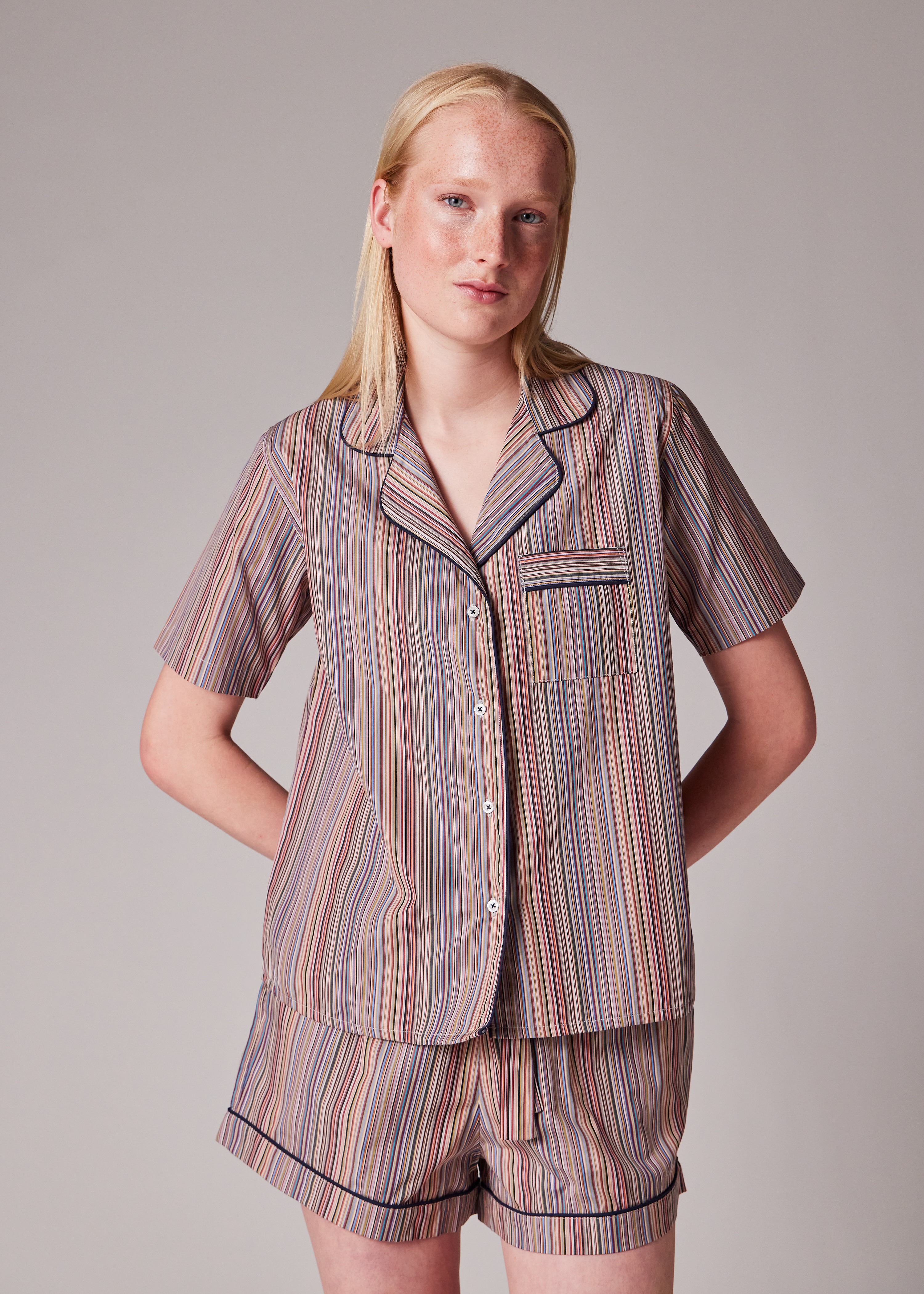 'Signature Stripe' Short Pyjama Set - 11