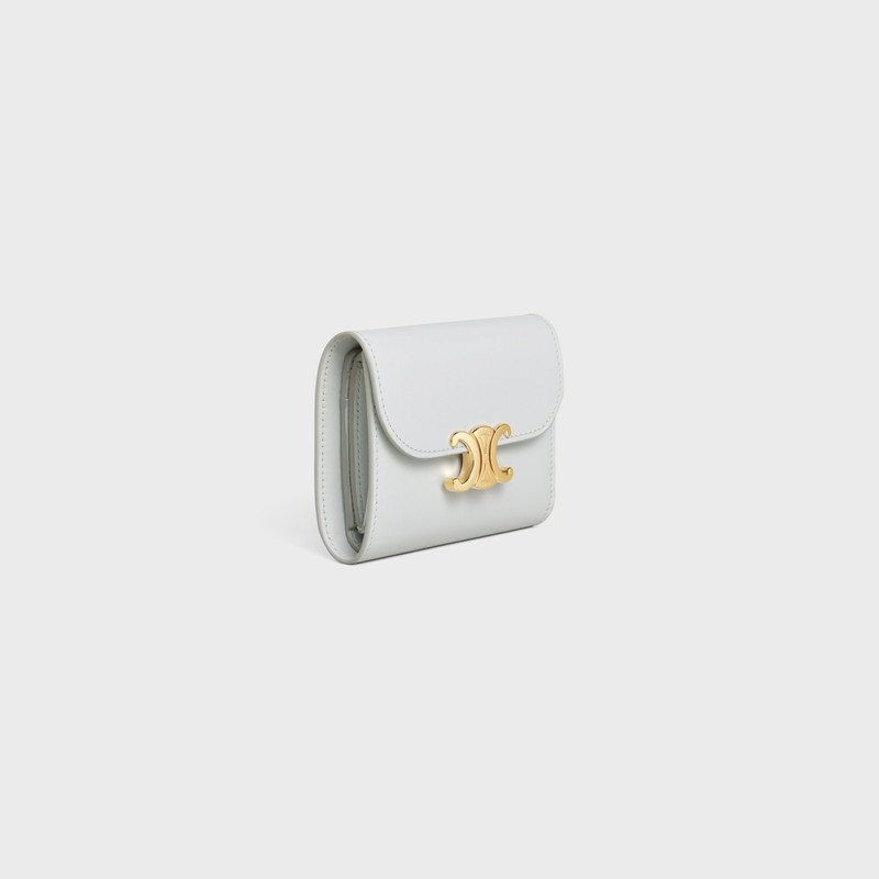 CELINE Small Flap Wallet TRIOMPHE in Shiny calfskin outlook