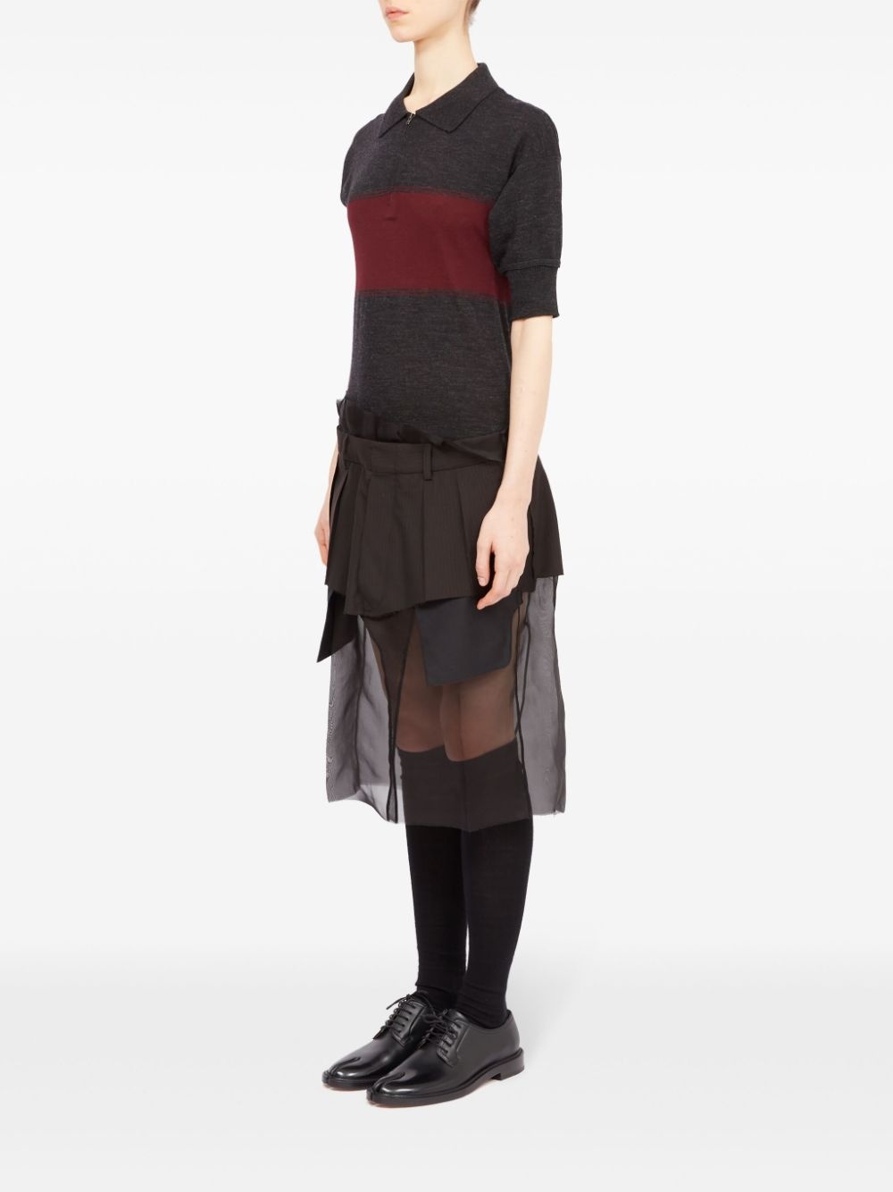 cotton-wool blend midi dress - 6