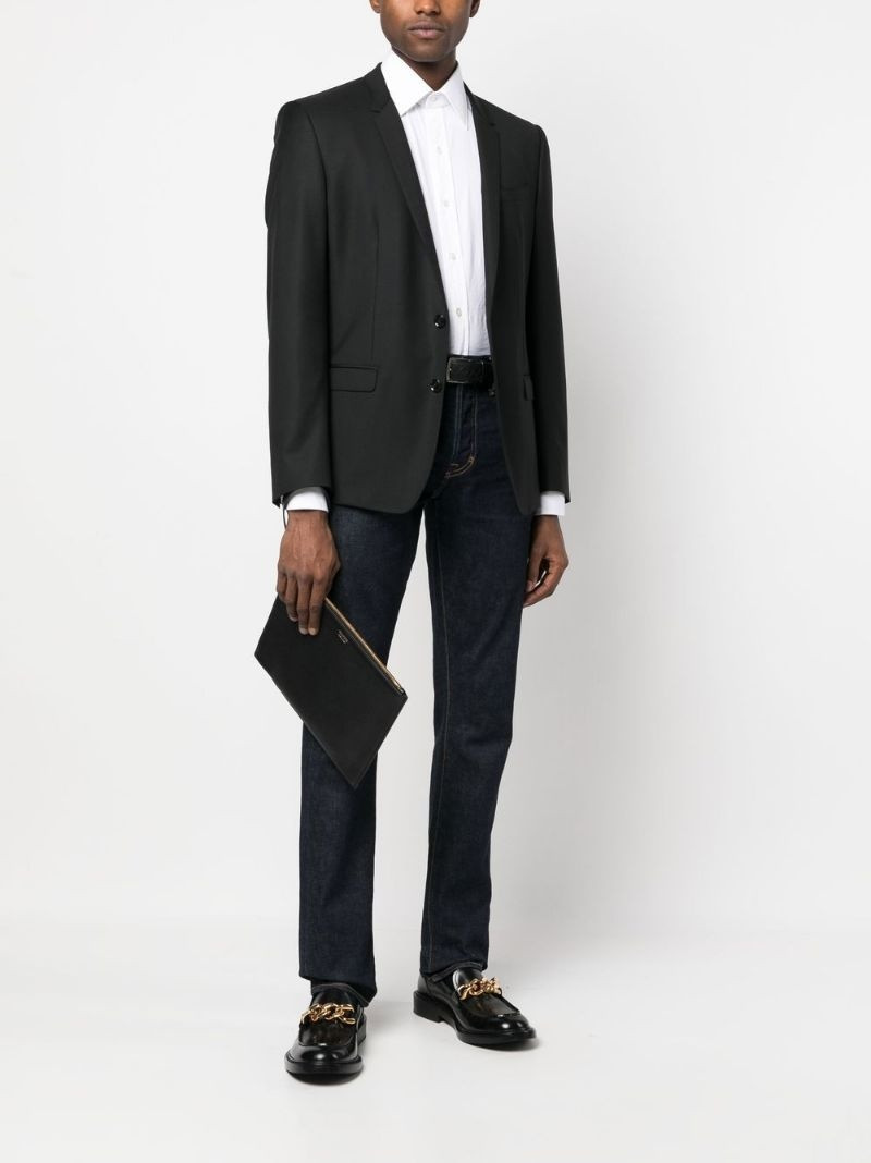 TOM FORD logo-stamp clutch bag outlook