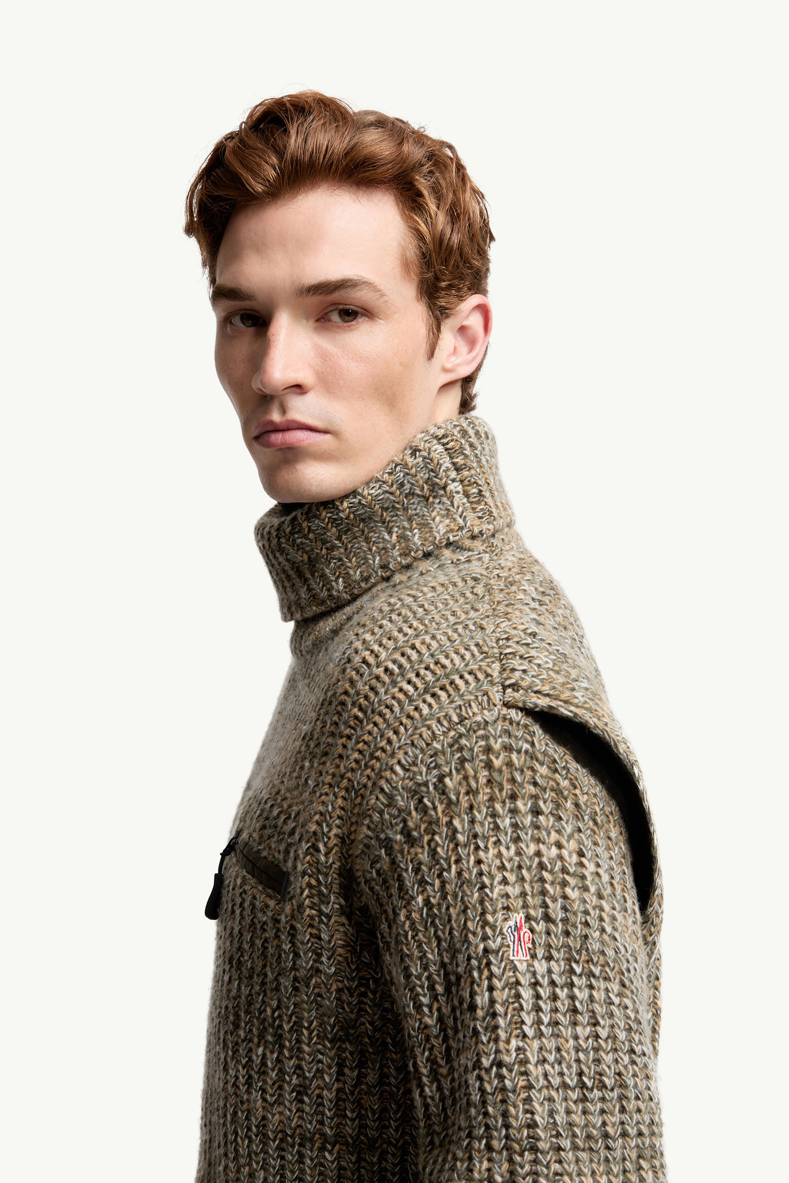 Wool Turtleneck Sweater with Pocket - 4