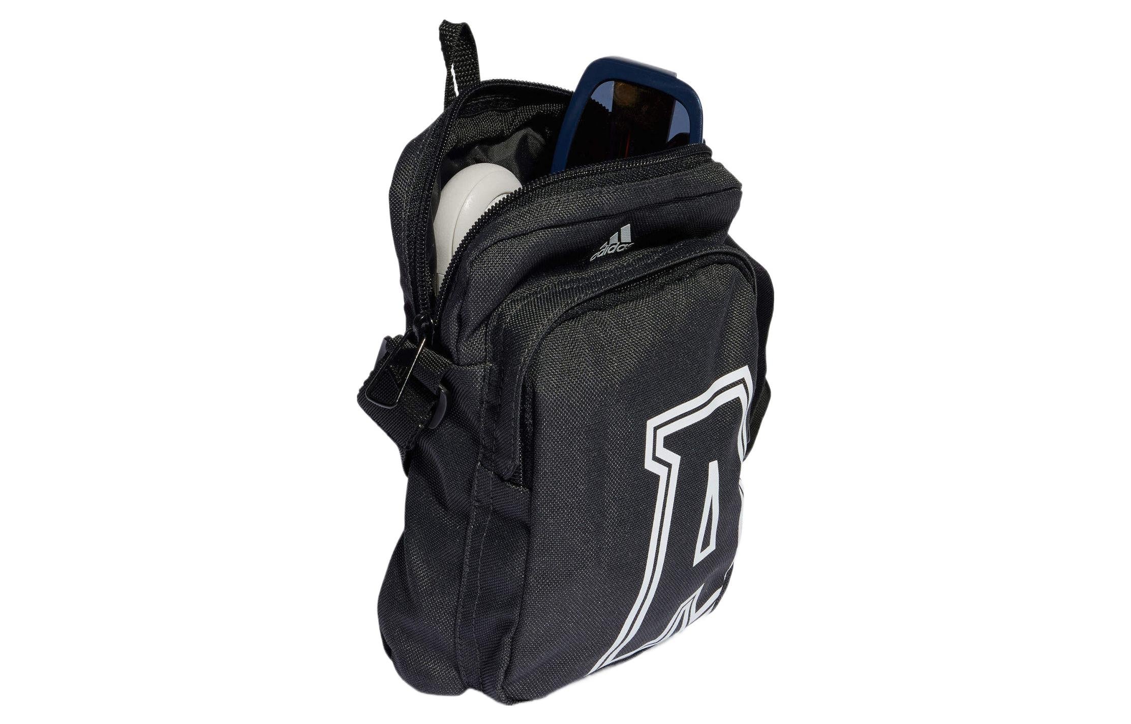 adidas Classic Brand Love Initial Print Organizer Bag 'Grey' IJ5633 - 4