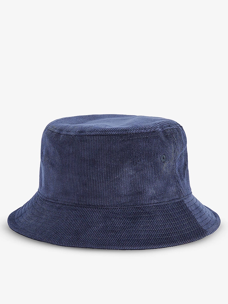 Logo-patch cotton-corduroy hat - 3