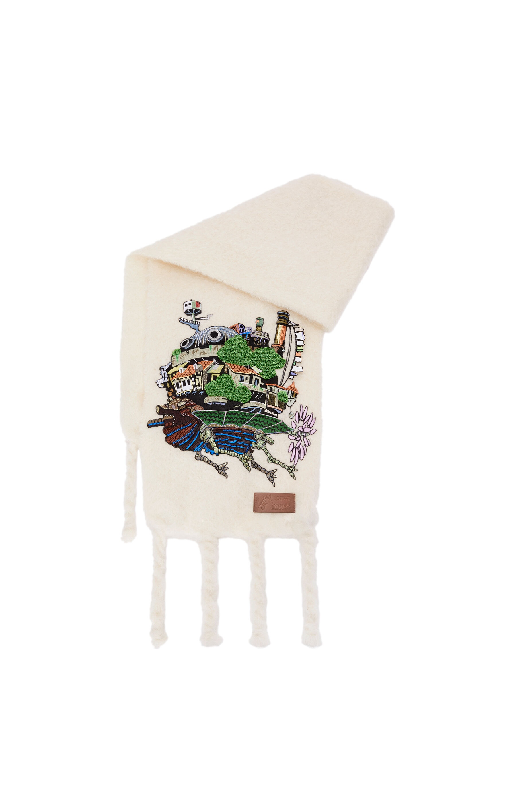 Moving Castle scarf in mohair and wool blend - 3