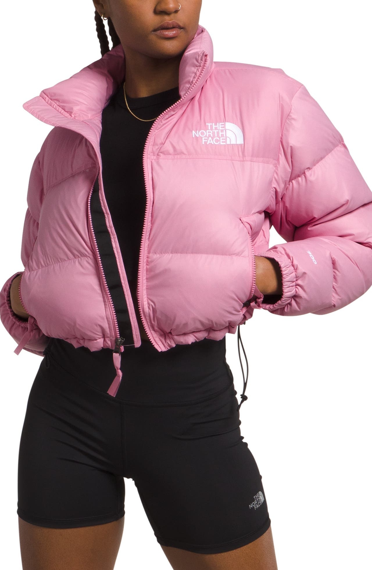 The North Face Nuptse Water Repellent 700 Fill Power Down Short Puffer Jacket in Orchid Pink at Nord - 1