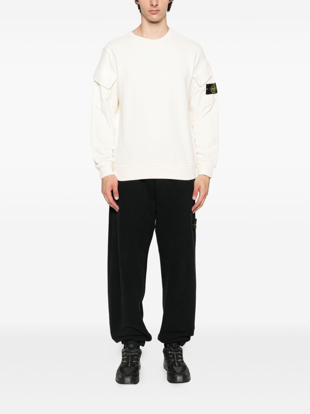 6100008 patch-pocket cotton sweatshirt - 2