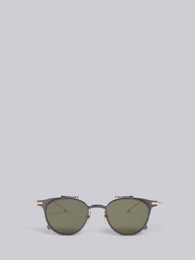 TB814 - Black Clubmaster Sunglasses 1