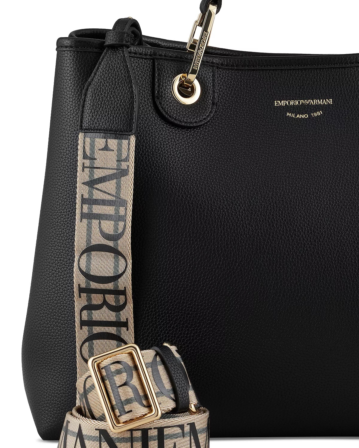 MyEA Medium Black Shopper Tote Bag - 7