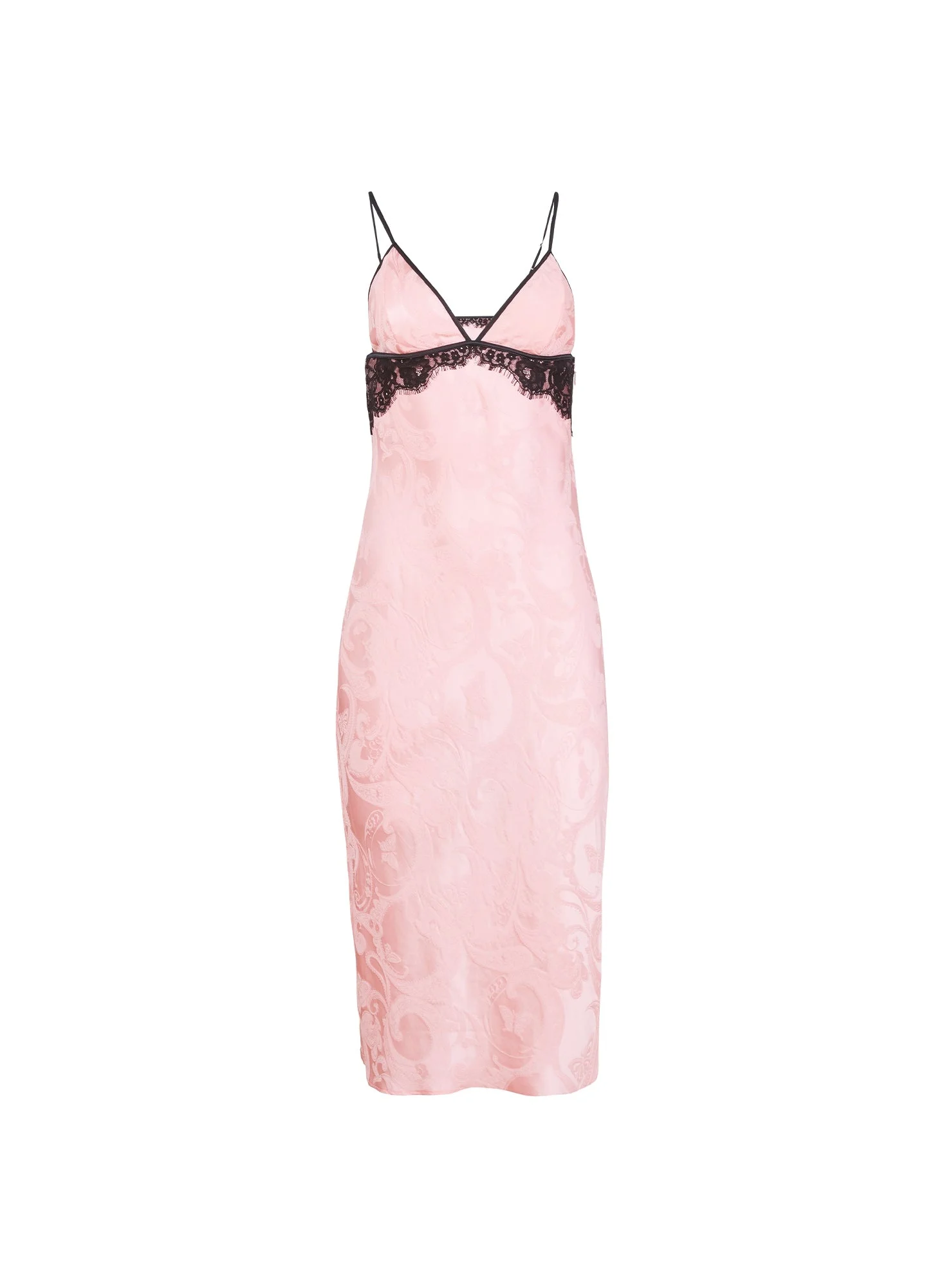 Butterfly Jacquard Slip Dress - 1