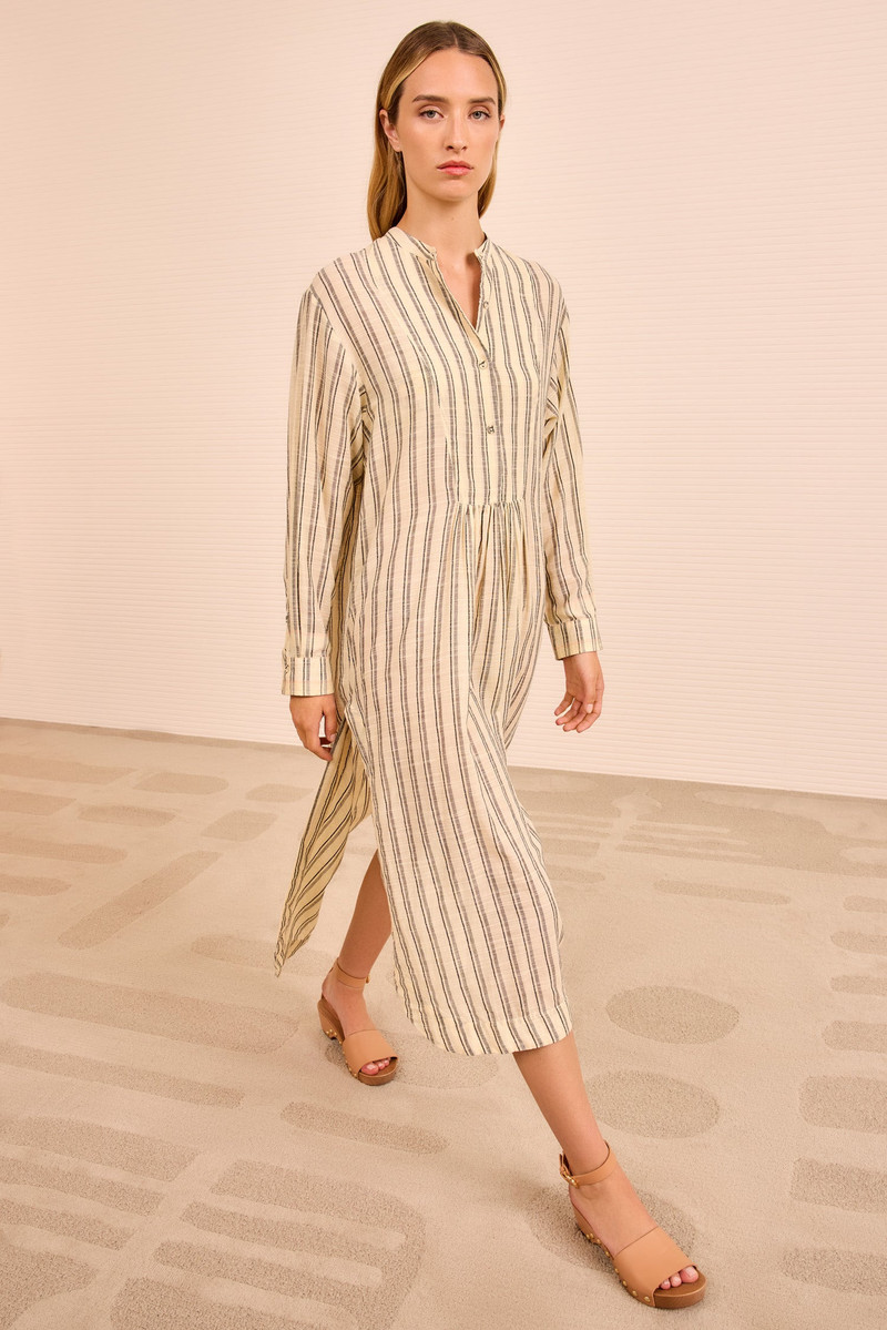 Brita Striped Dress Coverup 1