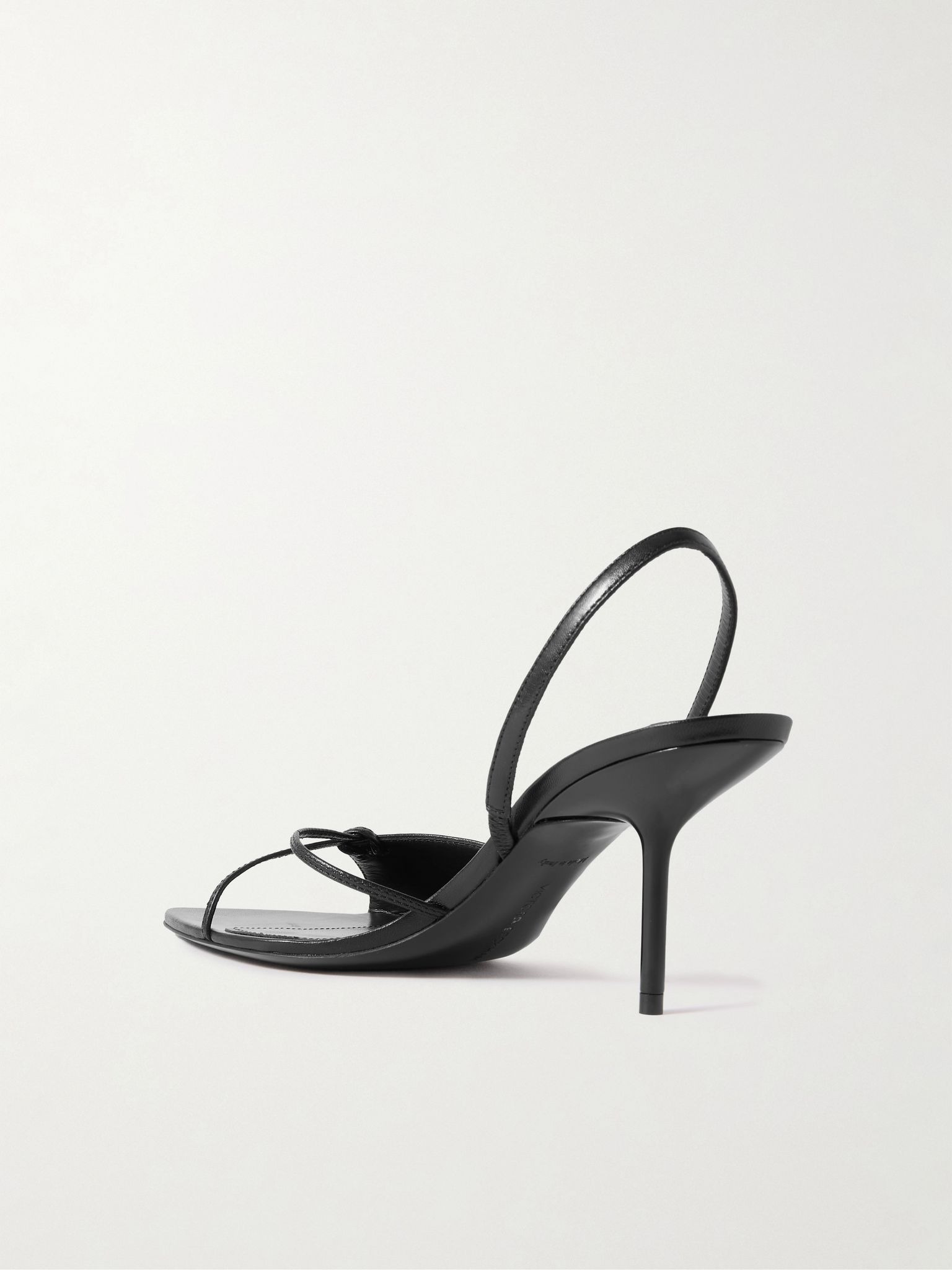 Harlow leather slingback sandals Black - 3
