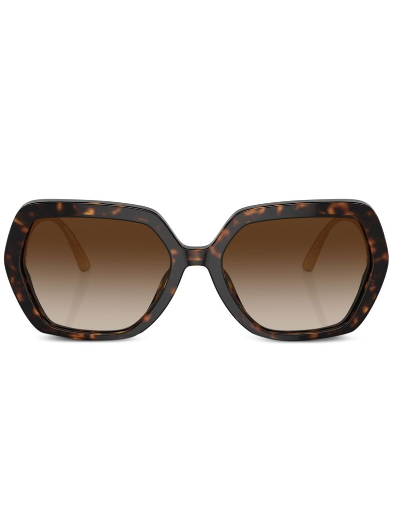 Crystal oversize-frame sunglasses 1