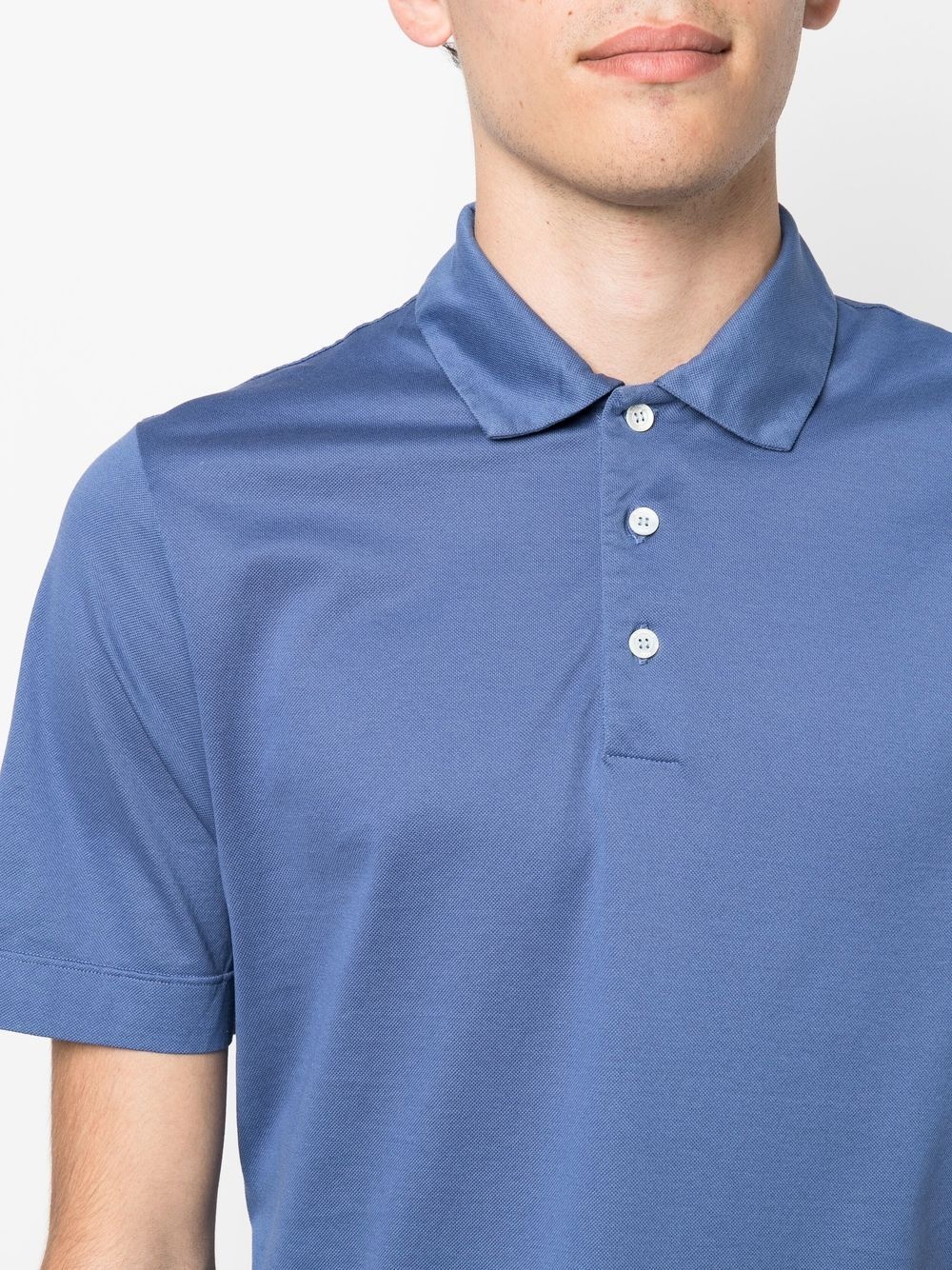 button-placket detail polo shirt - 5