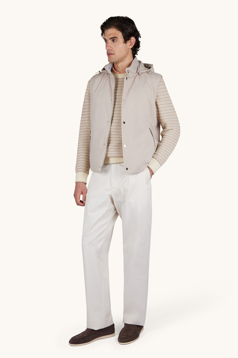 Paul & Shark CREW‑NECK SWEATER IN BOUCLÉ COTTON WITH STRIPED PATTERN outlook