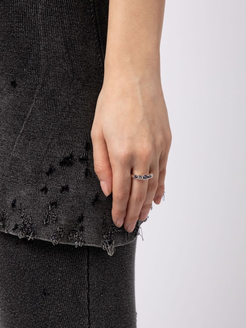 Halo Cluster moon stone ring - 2