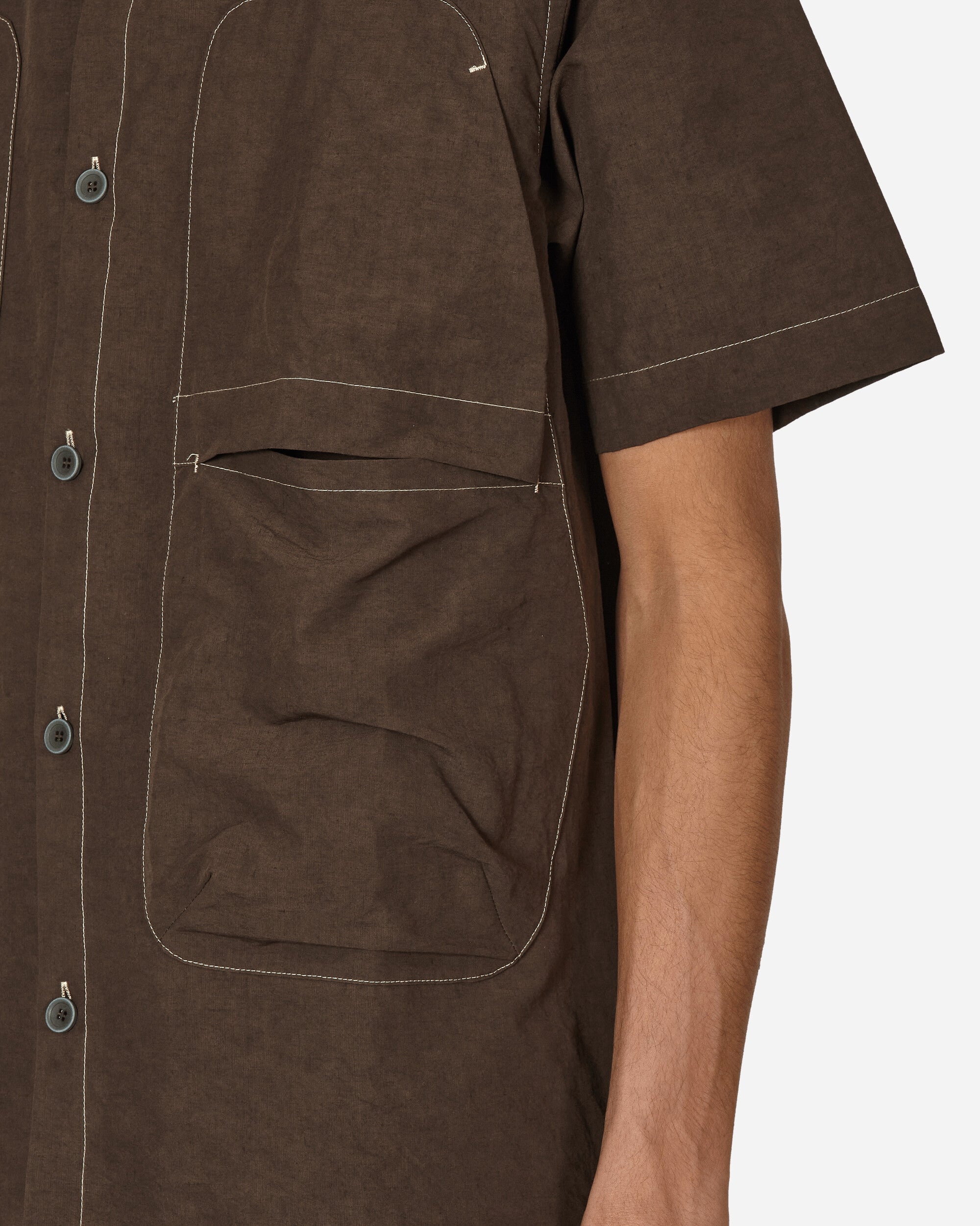 Glems Shortsleeve Shirt Chocolate Brown - 5