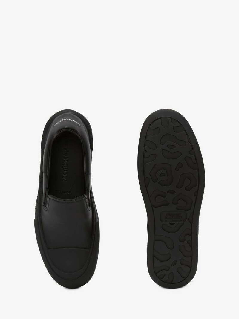 Deck Skate Plimsoll in Black 4