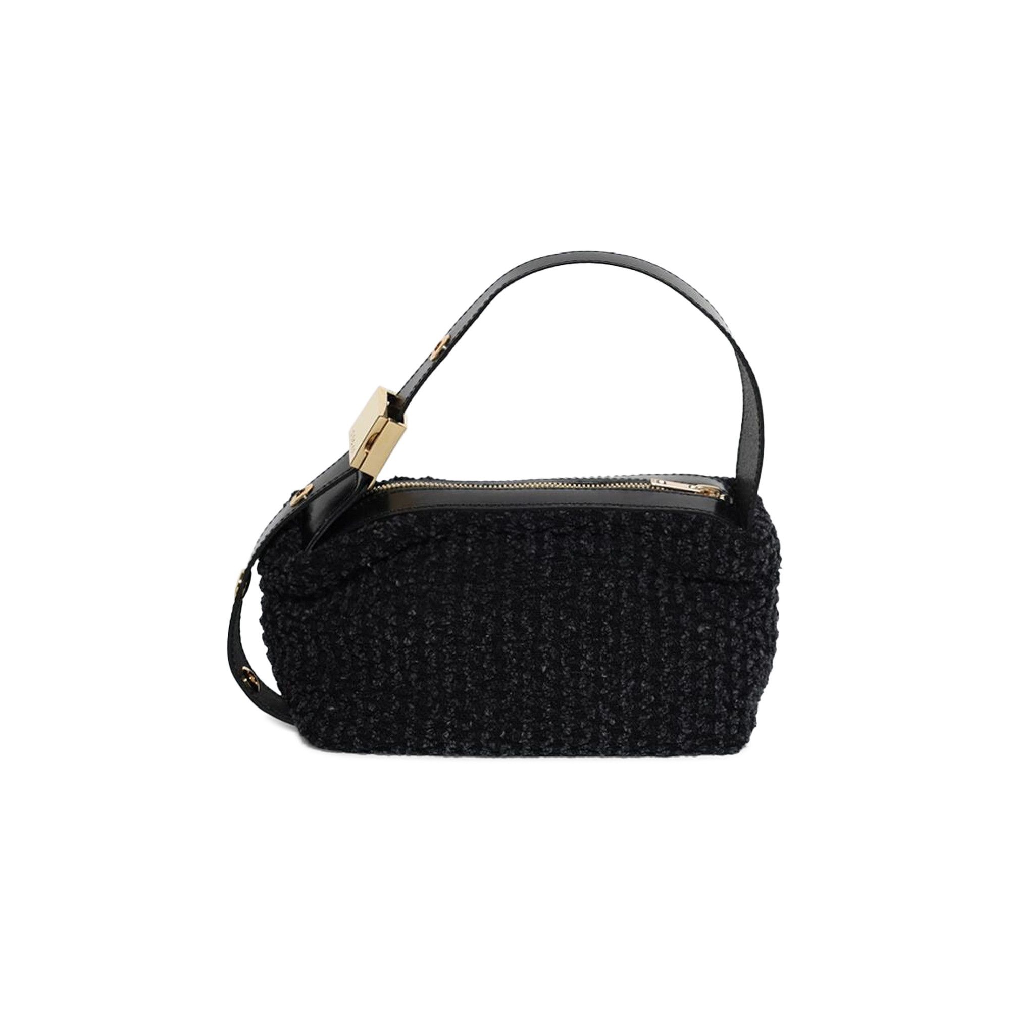Sacai Punched Denim Pochette Bag 'Black' - 2