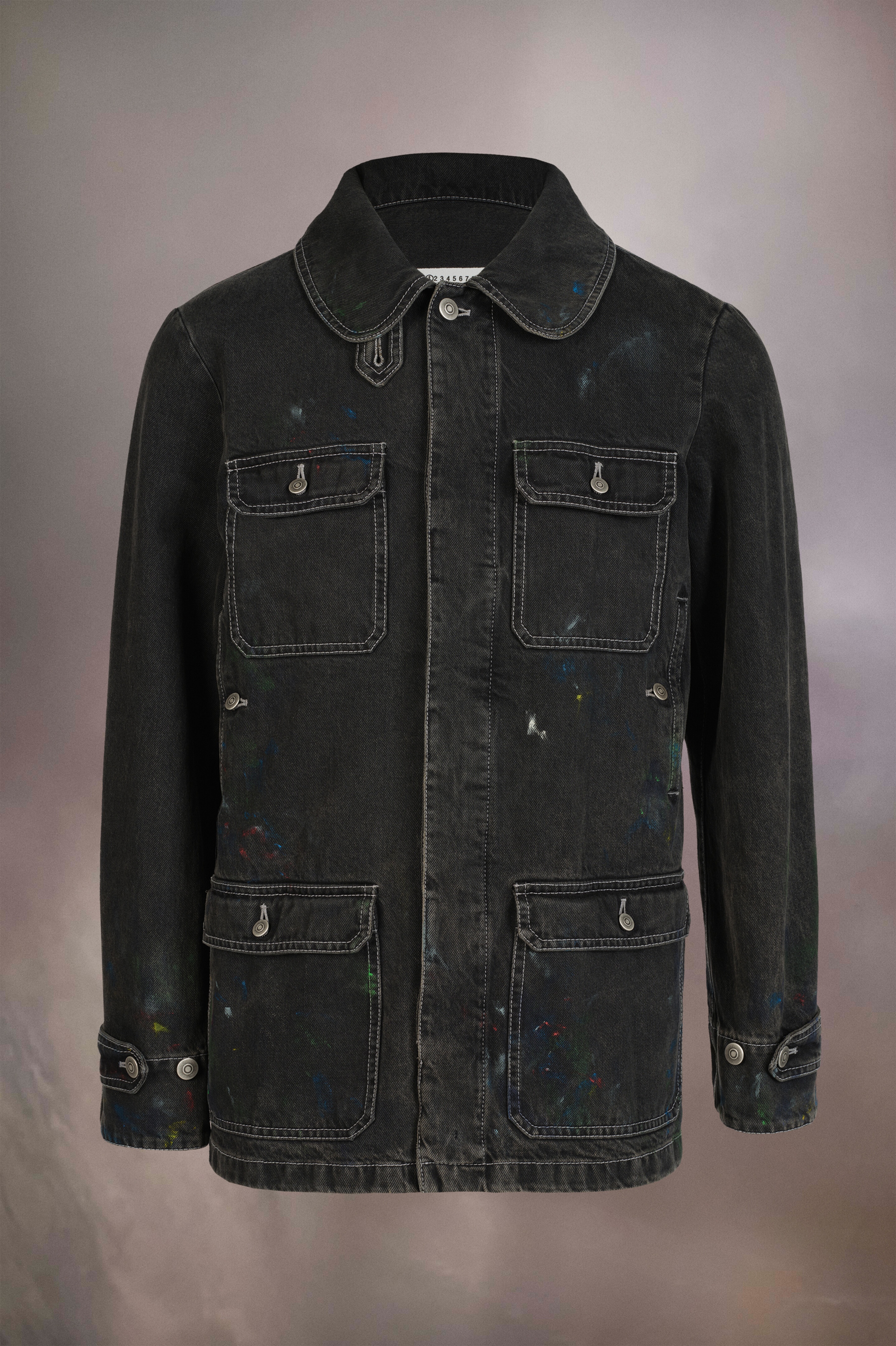 Paint denim jacket - 1