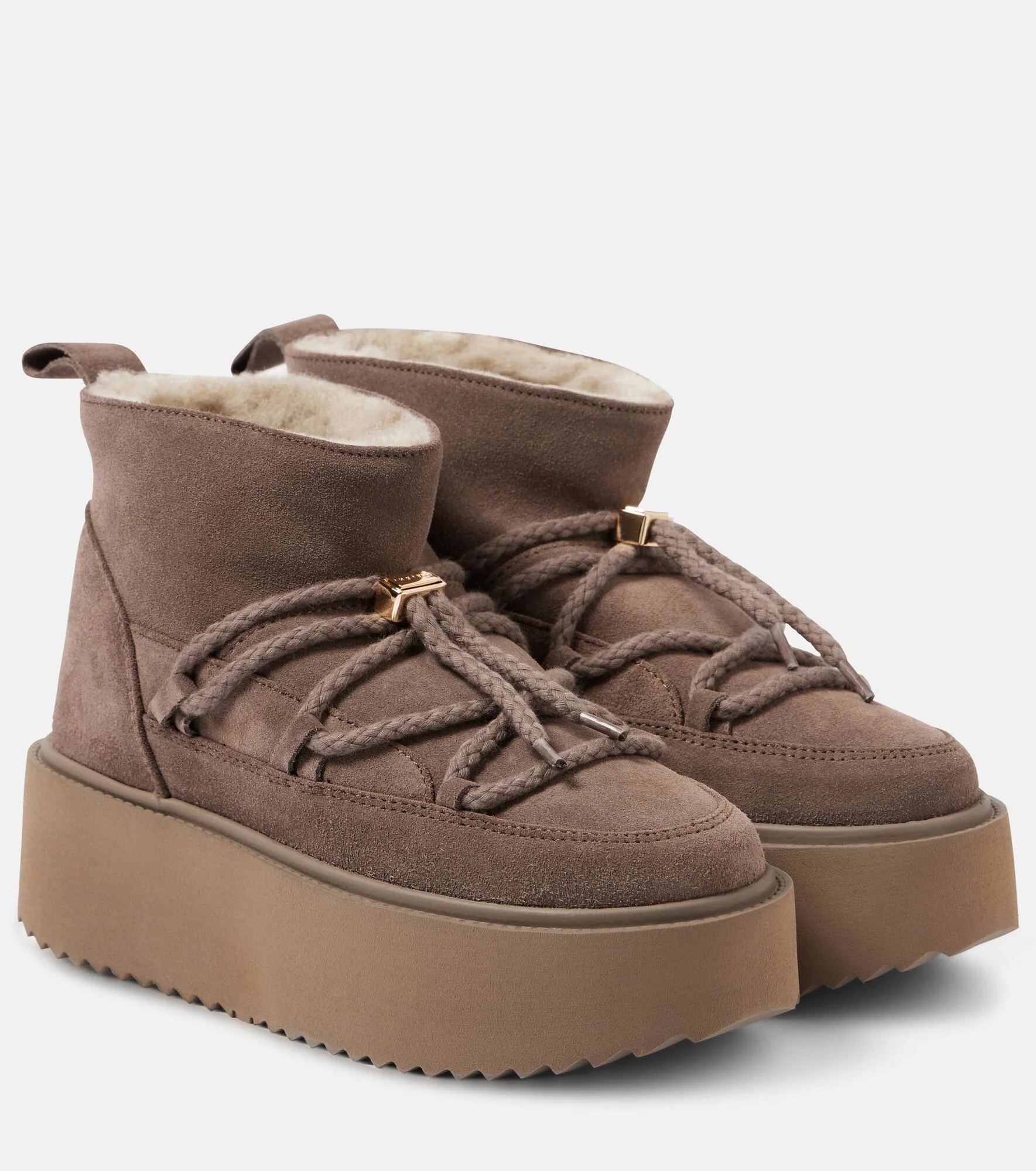 Classic suede platform snow boots - 1
