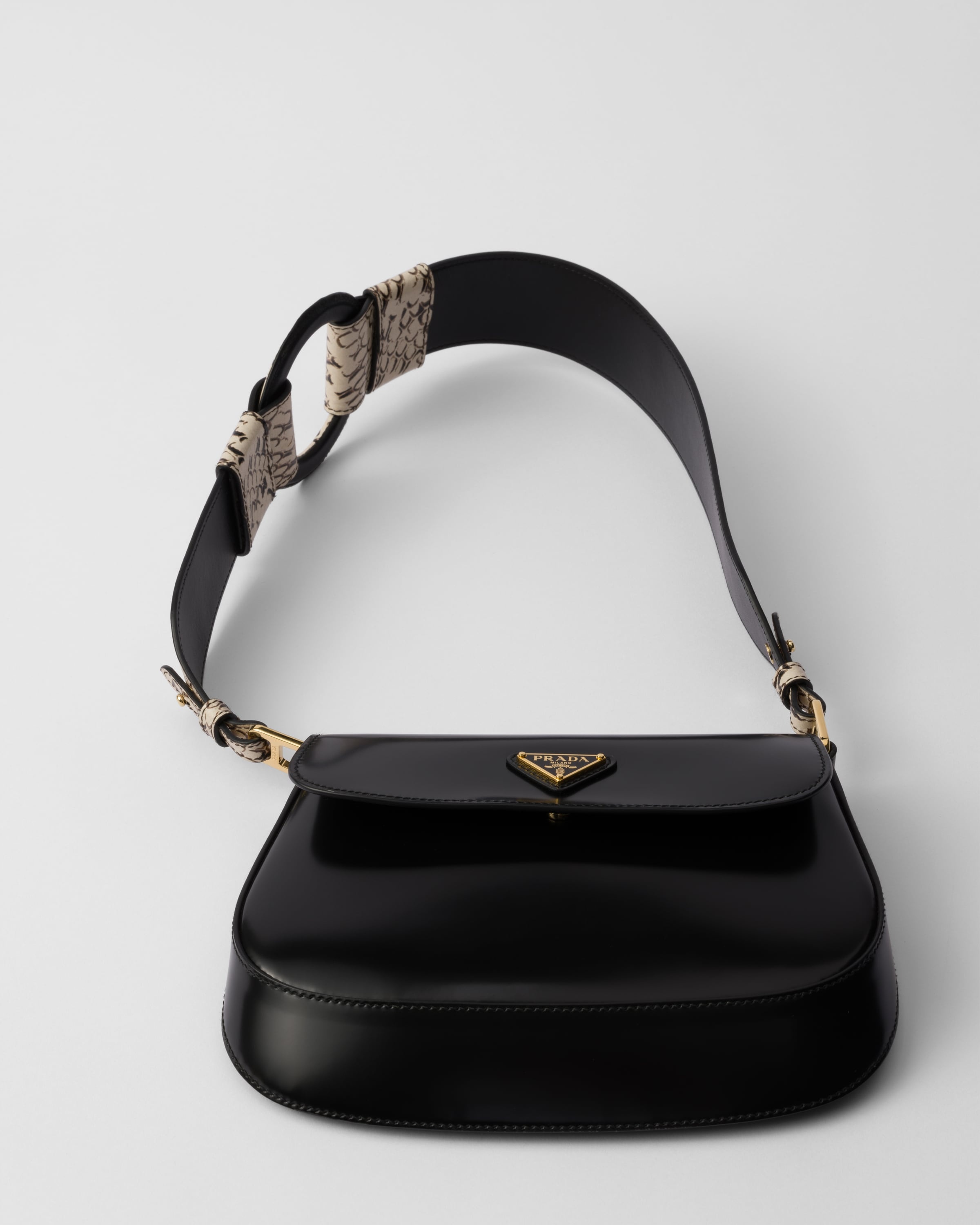 Prada Cleo Ayers and brushed leather flap bag - 6