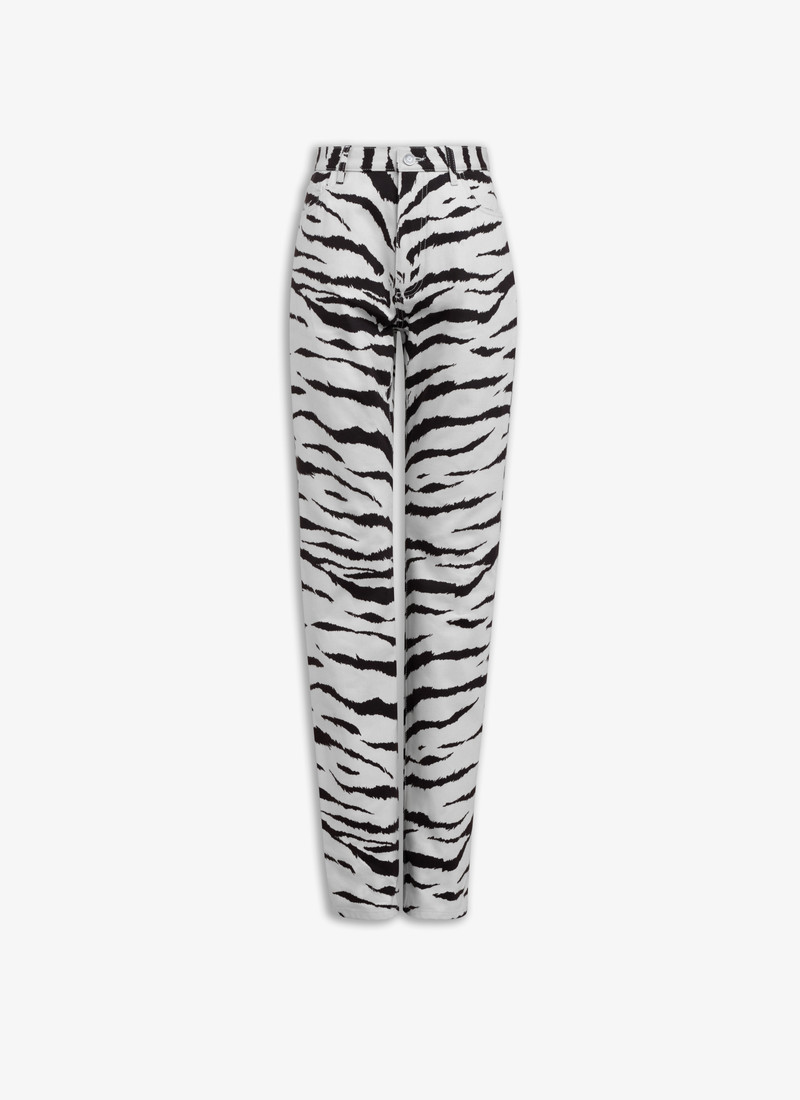 STRAIGH ANIMAL DENIM PANT - 1